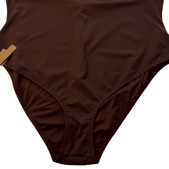 SKIMS Swim Sleeveless One Piece Cocoa 4X - Picture 5 of 12